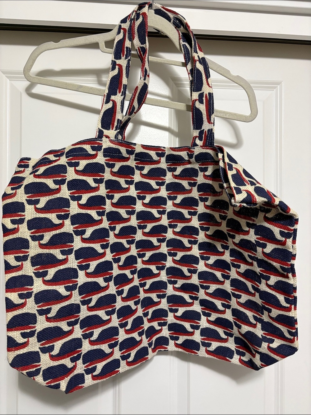 Whale summer tote by Blujute.